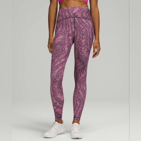 Lululemon Swift Speed High-Rise Tight 28" Dimensional Sonic Pink Multi - Picture 2 of 10